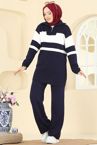 moda selvim Combined 2738AYD574 Navy Blue - Thumbnail