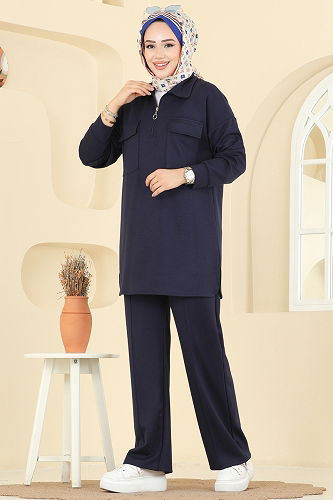 moda selvim Combined 2739AYD574 Navy Blue - Thumbnail