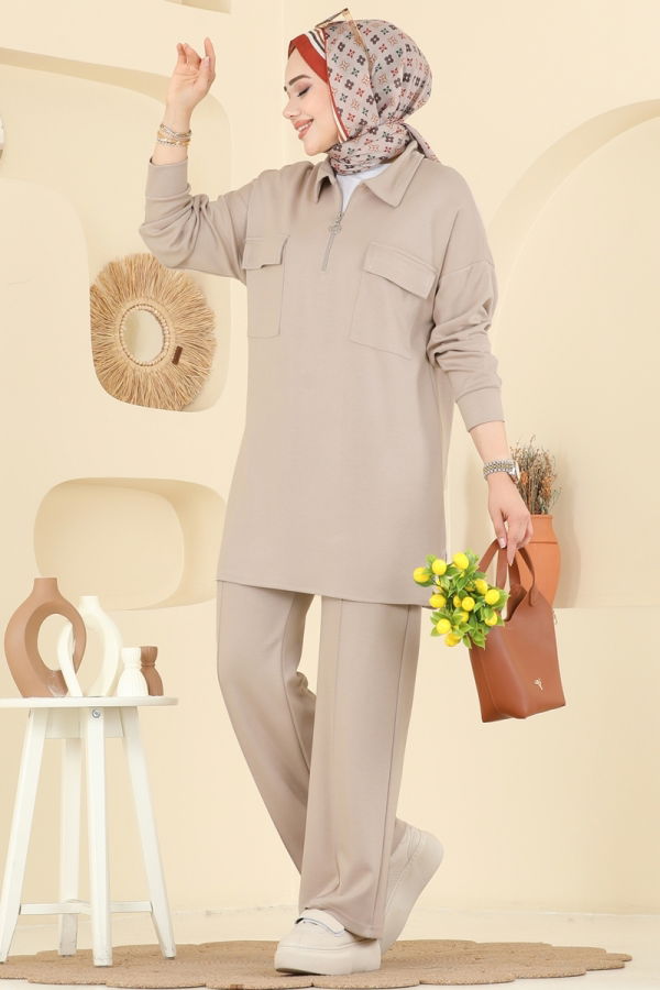 Modaselvim الاطقم طقم بيج 2739AYD574