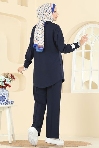 moda selvim Combined 2740AYD574 Navy Blue - Thumbnail