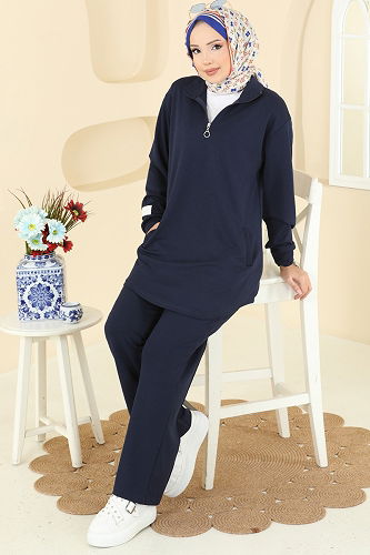 moda selvim Combined 2740AYD574 Navy Blue - Thumbnail