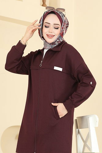 moda selvim Combined 2741AYD574 Burgundy - Thumbnail