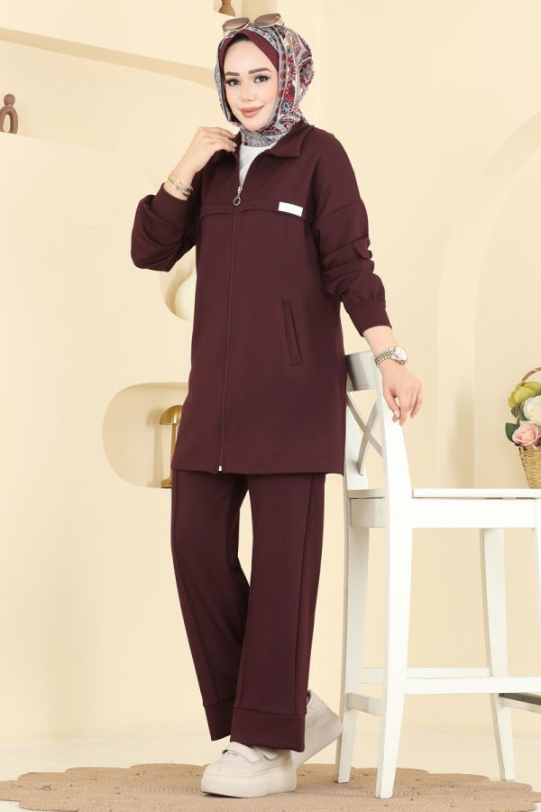 Modaselvim الاطقم طقم خمري 2741AYD574