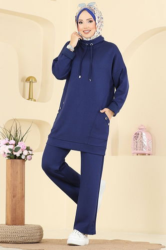 moda selvim Combined 2742AYD574 Navy Blue - Thumbnail