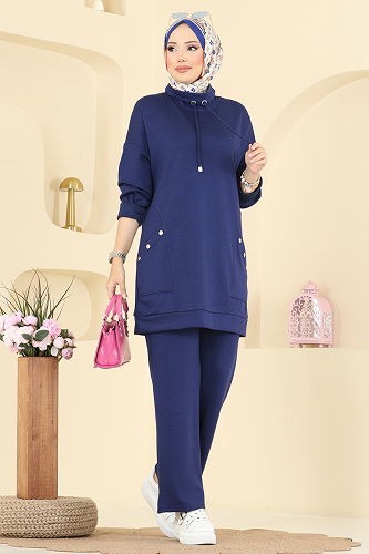 moda selvim Combined 2742AYD574 Navy Blue - Thumbnail