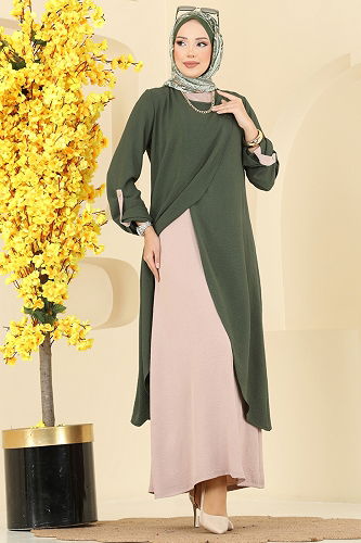 moda selvim Combined 2742SL432 Khaki&Vision - Thumbnail