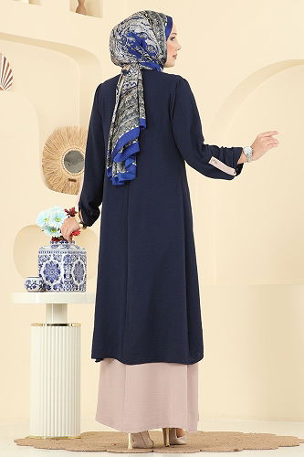 moda selvim Combined 2742SL432 Navy Blue&Vision - Thumbnail