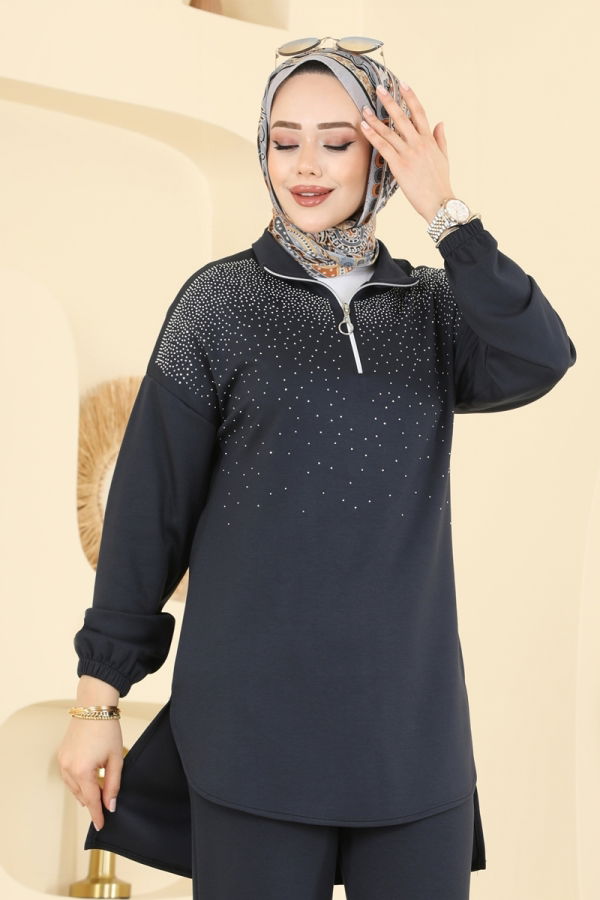 Modaselvim Hijab Combinations Combined 2743AYD574 Anthracite