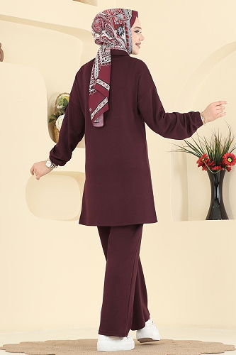 moda selvim Combined 2743AYD574 Burgundy - Thumbnail