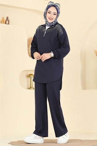 moda selvim Combined 2743AYD574 Navy Blue - Thumbnail