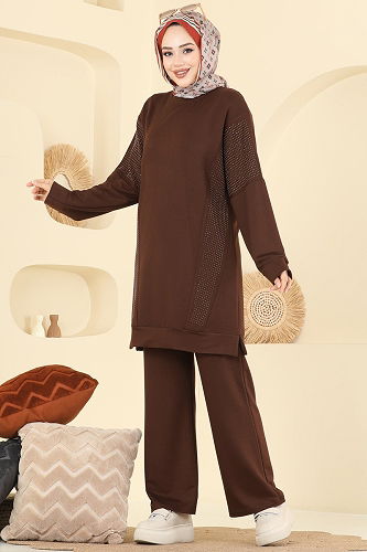 moda selvim Combined 2744AYD574 Brown - Thumbnail