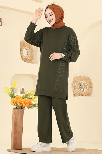 moda selvim Combined 2744AYD574 Khaki - Thumbnail