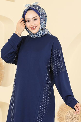 moda selvim Combined 2744AYD574 Navy Blue - Thumbnail