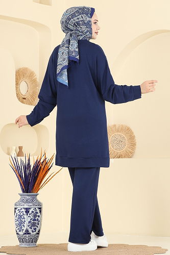 moda selvim Combined 2744AYD574 Navy Blue - Thumbnail