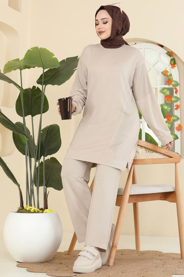 Modaselvim الاطقم طقم بيج 2744AYD574