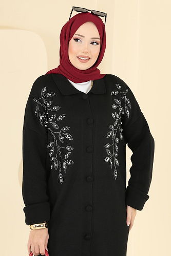 moda selvim طقم أسود 2745AYD574 - Thumbnail