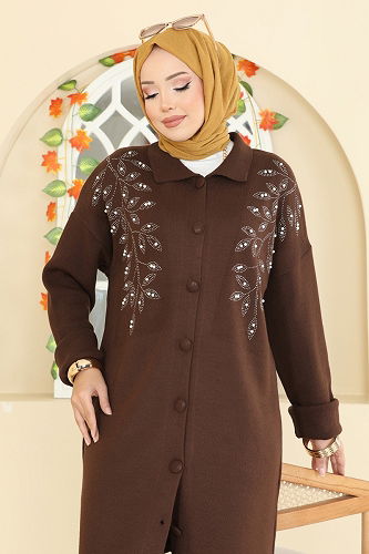 moda selvim طقم بني 2745AYD574 - Thumbnail