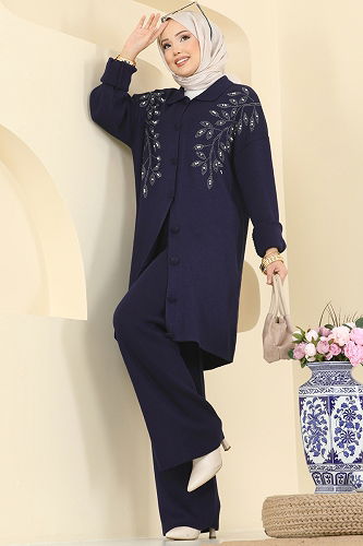 moda selvim Combined 2745AYD574 Navy Blue - Thumbnail