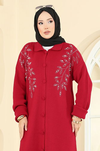 moda selvim طقم أحمر و أسود 2745AYD574 - Thumbnail