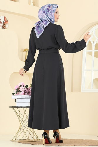 moda selvim طقم أسود 2745SL432 - Thumbnail