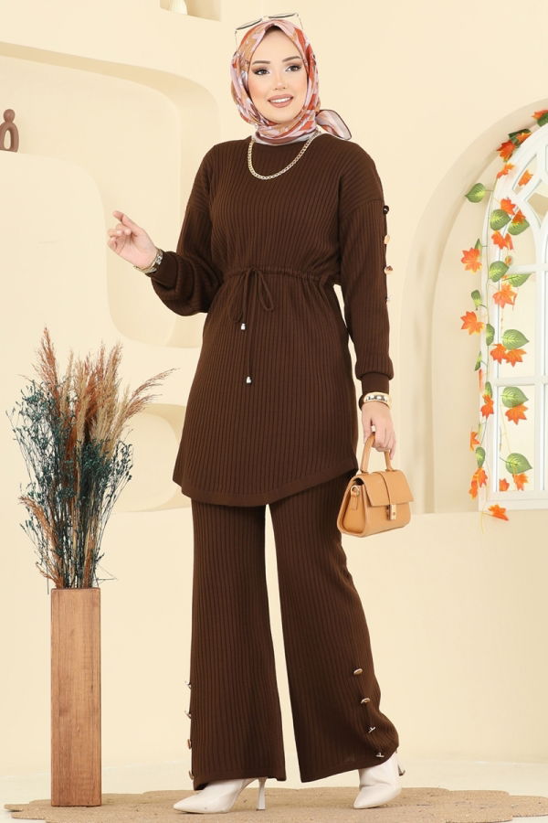 Modaselvim الاطقم طقم بني 2746AYD574