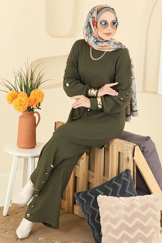 moda selvim Combined 2746AYD574 Khaki - Thumbnail