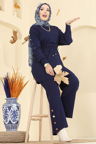 moda selvim Combined 2746AYD574 Navy Blue - Thumbnail