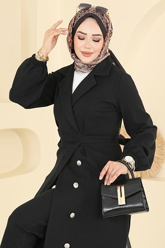 moda selvim طقم أسود 2747SL432 - Thumbnail