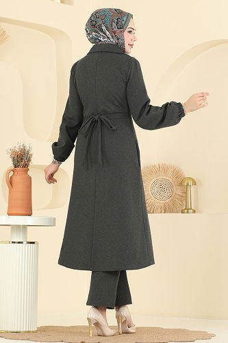 moda selvim طقم اخضر عفني 2747SL432 - Thumbnail