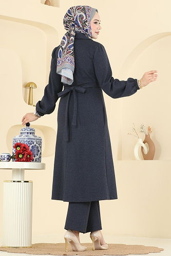 moda selvim طقم كحلي 2747SL432 - Thumbnail