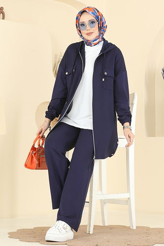 moda selvim Combined 2748AYD574 Navy Blue - Thumbnail