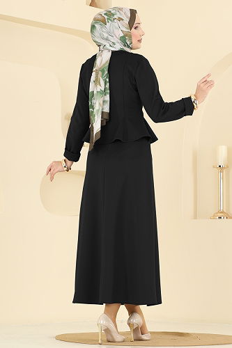 moda selvim طقم أسود 2748SL432 - Thumbnail