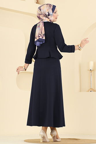 moda selvim طقم كحلي 2748SL432 - Thumbnail