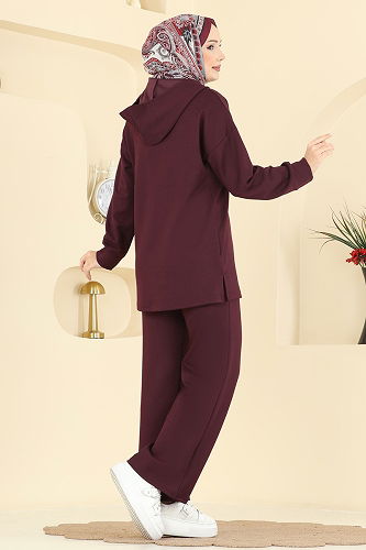 moda selvim Combined 2749AYD574 Burgundy - Thumbnail