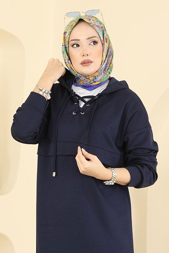 moda selvim طقم كحلي 2749AYD574 - Thumbnail