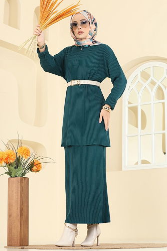 moda selvim طقم بترولي 2750AYD574 - Thumbnail