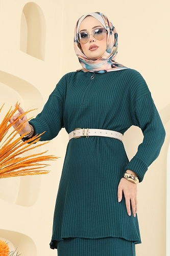 moda selvim طقم بترولي 2750AYD574 - Thumbnail