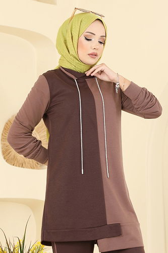 moda selvim طقم بني 2750SL432 - Thumbnail