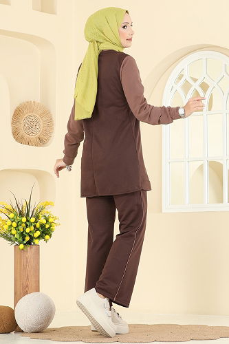 moda selvim طقم بني 2750SL432 - Thumbnail