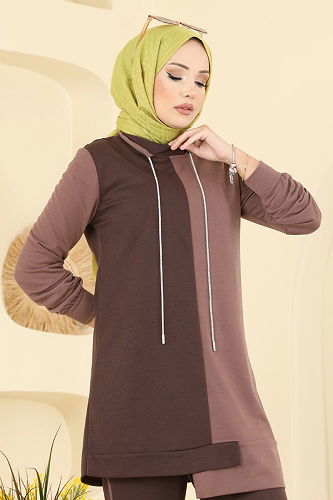 moda selvim طقم بني 2750SL432 - Thumbnail