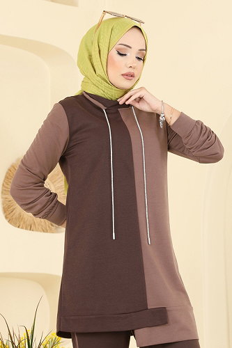 moda selvim طقم بني 2750SL432 - Thumbnail