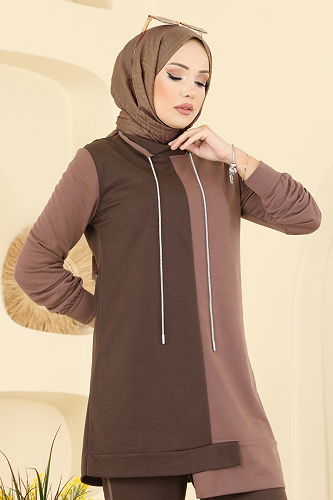 moda selvim طقم بني فاتح 2750SL432 - Thumbnail