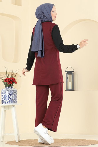 moda selvim Combined 2750SL432 Light Burgundy - Thumbnail