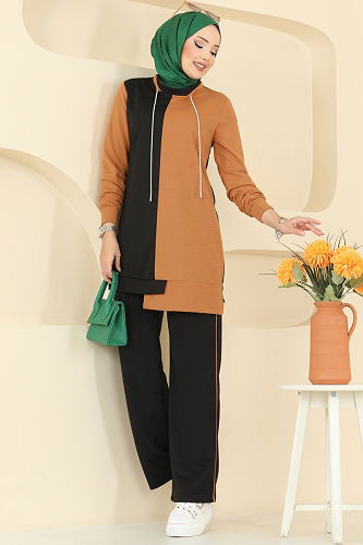 moda selvim Combined 2750SL432 Mustard & Black - Thumbnail