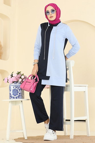 moda selvim طقم كحلي 2750SL432 - Thumbnail