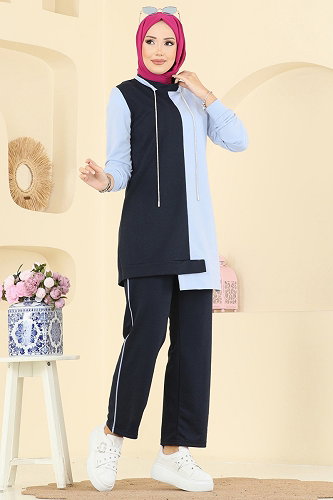moda selvim طقم كحلي 2750SL432 - Thumbnail