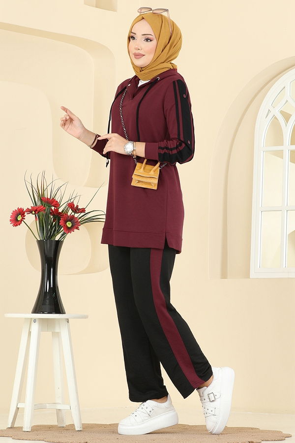 S.L. - طقم خمري و أسود 2751SL432