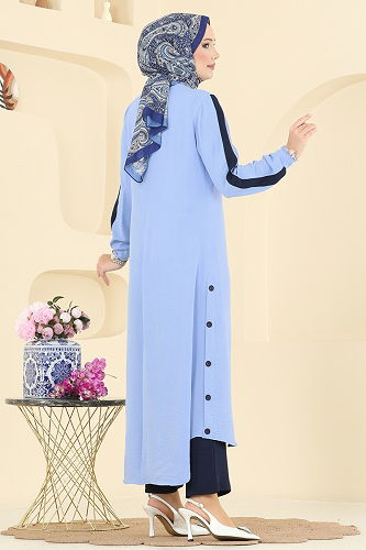 moda selvim طقم أزرق فاتح 2752SL432 - Thumbnail