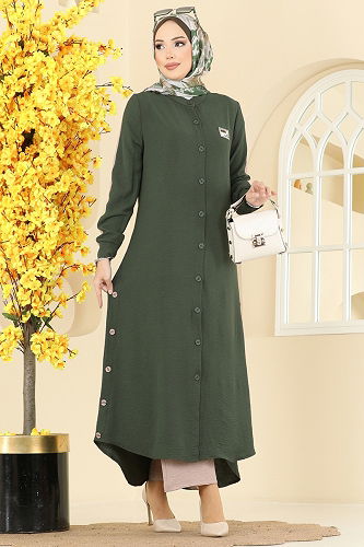 moda selvim طقم اخضر عفني 2752SL432 - Thumbnail