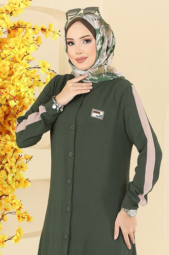 moda selvim طقم اخضر عفني 2752SL432 - Thumbnail